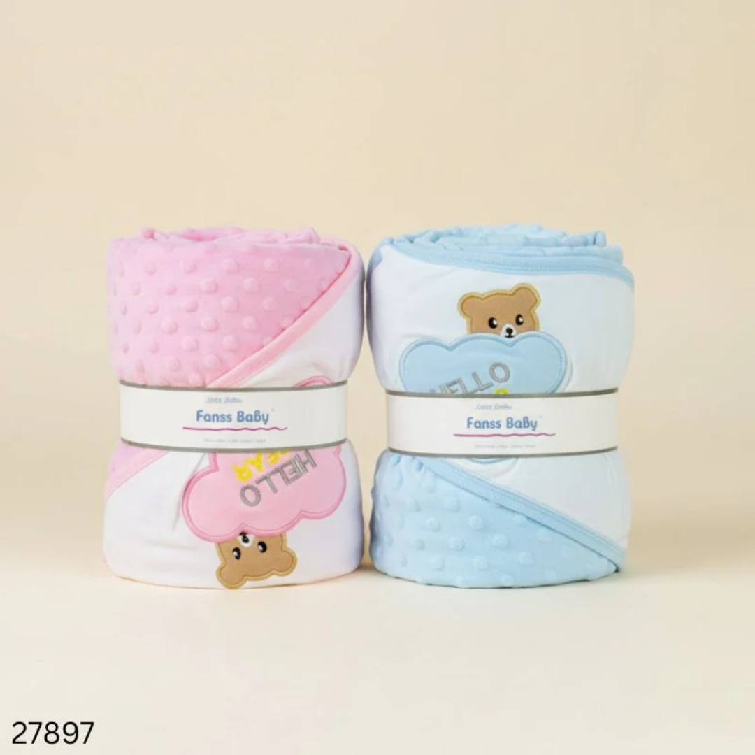 Baby Premium Hooded Cap Towel Dot Fabric